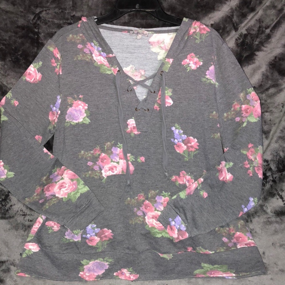 Gray light hoodie